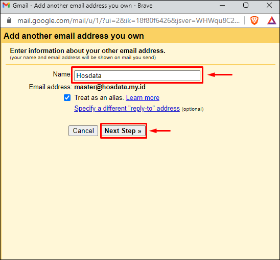 Cara mengirim email dari email domain melalui gmail