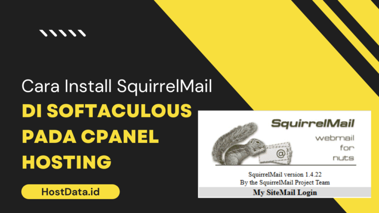 Cara Install SquirrelMail di Softaculous Pada cPanel Hosting