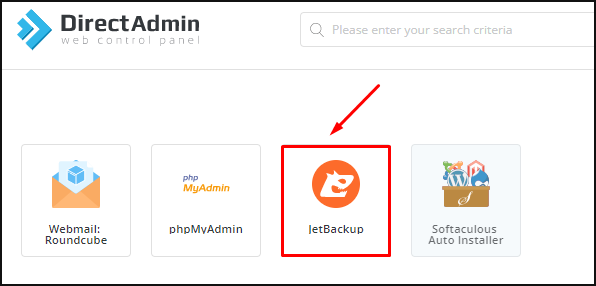 cara backup di hosting directadmin menggunakan jetbackup