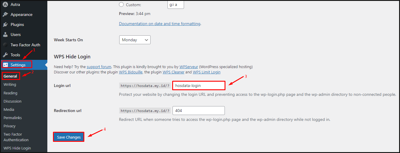 cara mengganti url login admin wordpress menggunakan plugin