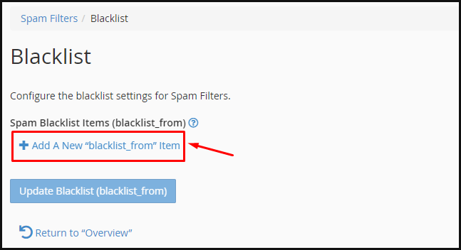 cara blacklist email tertentu di cpanel