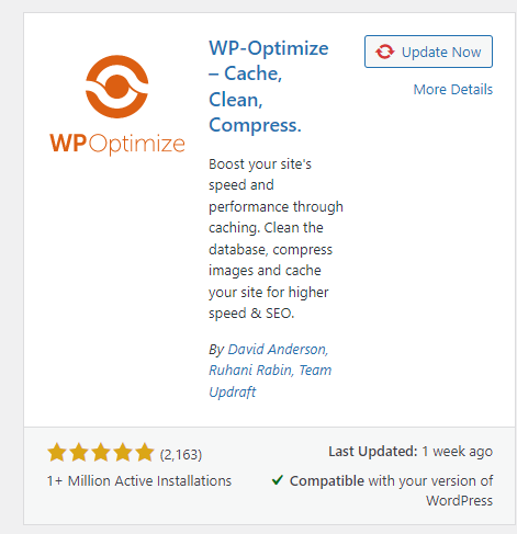 Plugin WordPress WP-Optimize