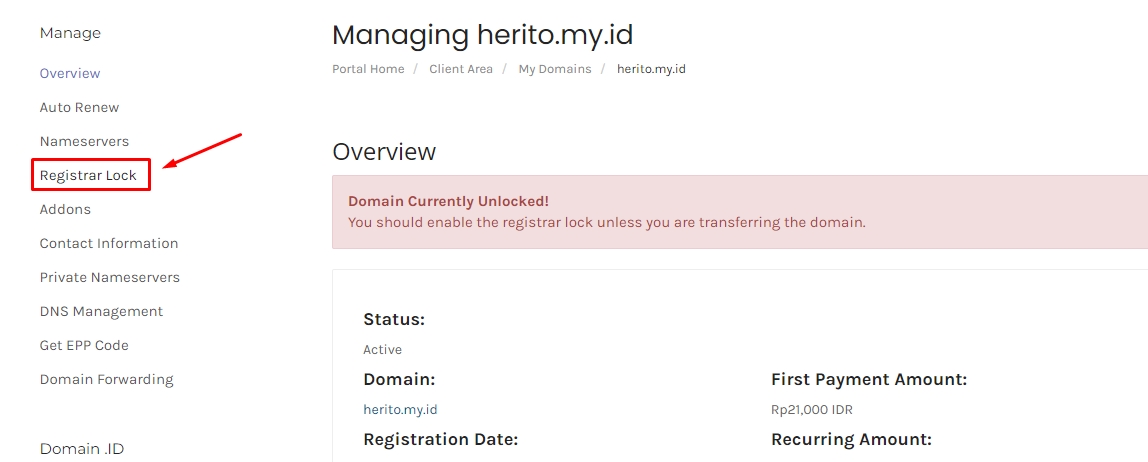 Cara Mengatasi Domain Registrar Lock