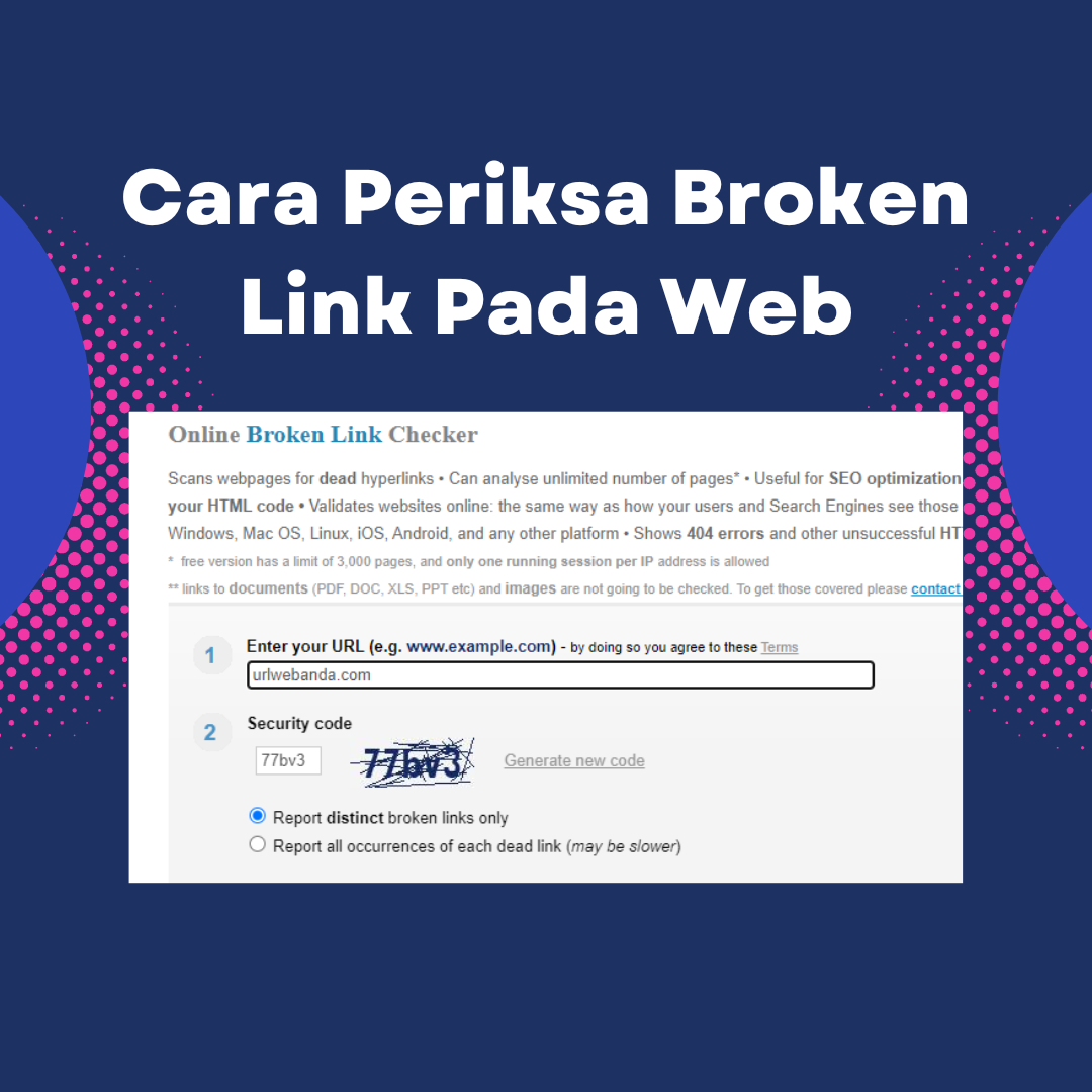 Cara Periksa Broken Link Website