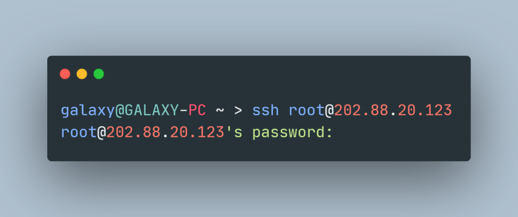 permintaan password ssh vps