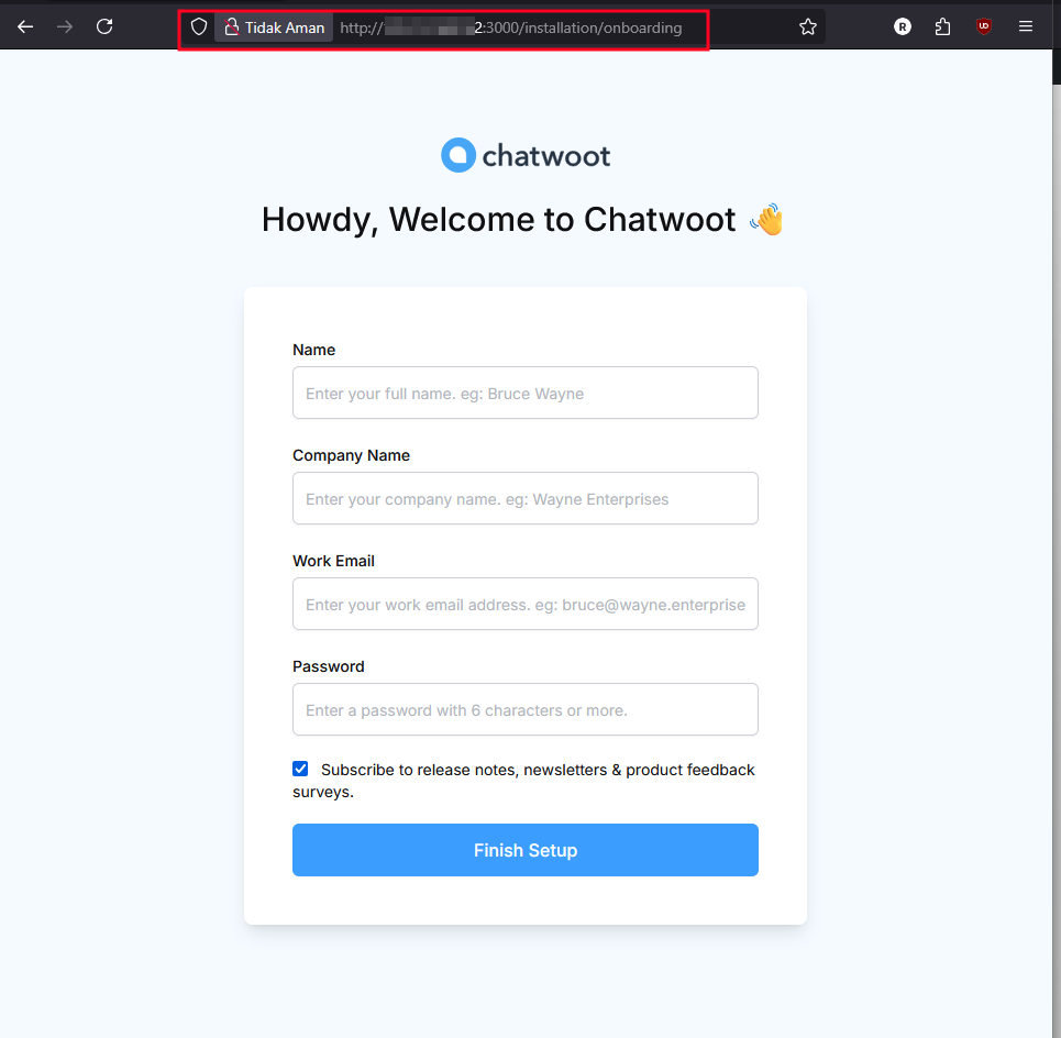 Instalasi Chatwoot di VPS (Docker)