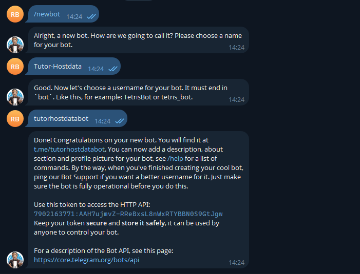 BOT TOKEN API
